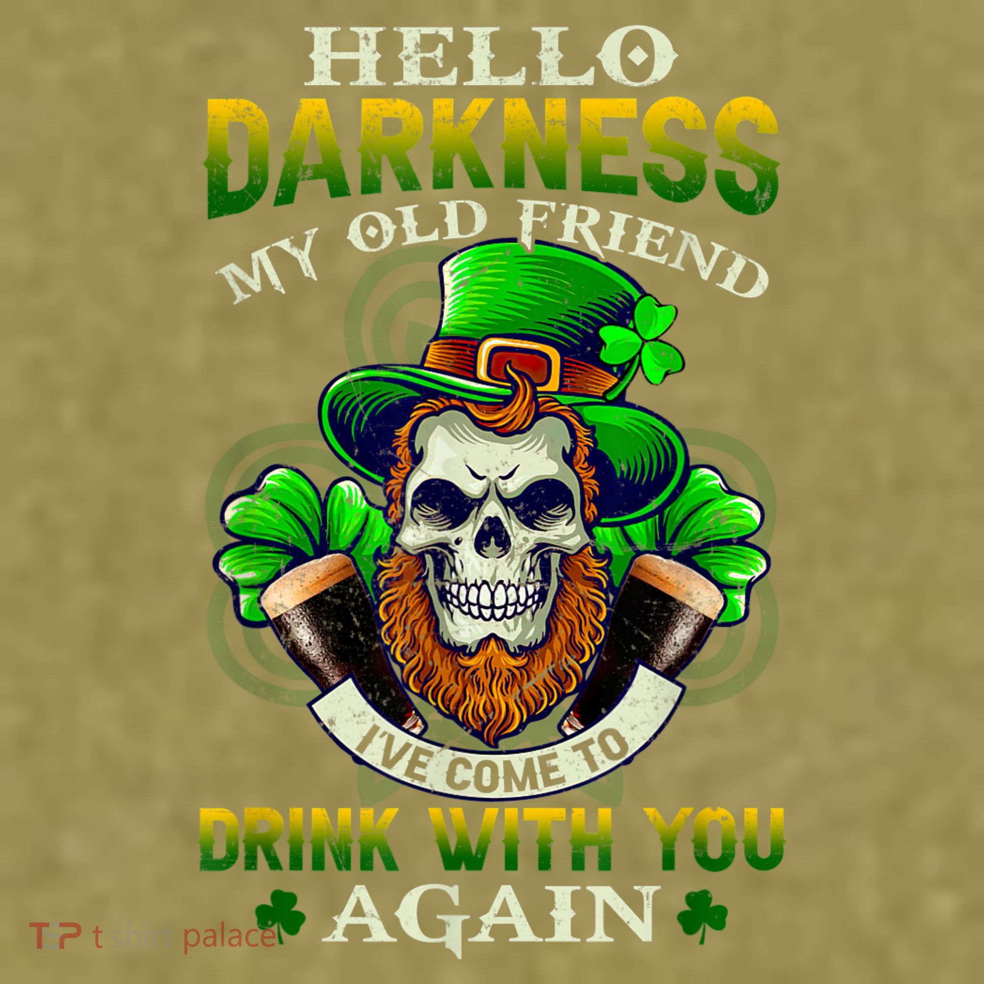 Hello Darkness My Old Friend I’ve Come To Drink With You Again Garment-Dyed Women's Muscle Tee