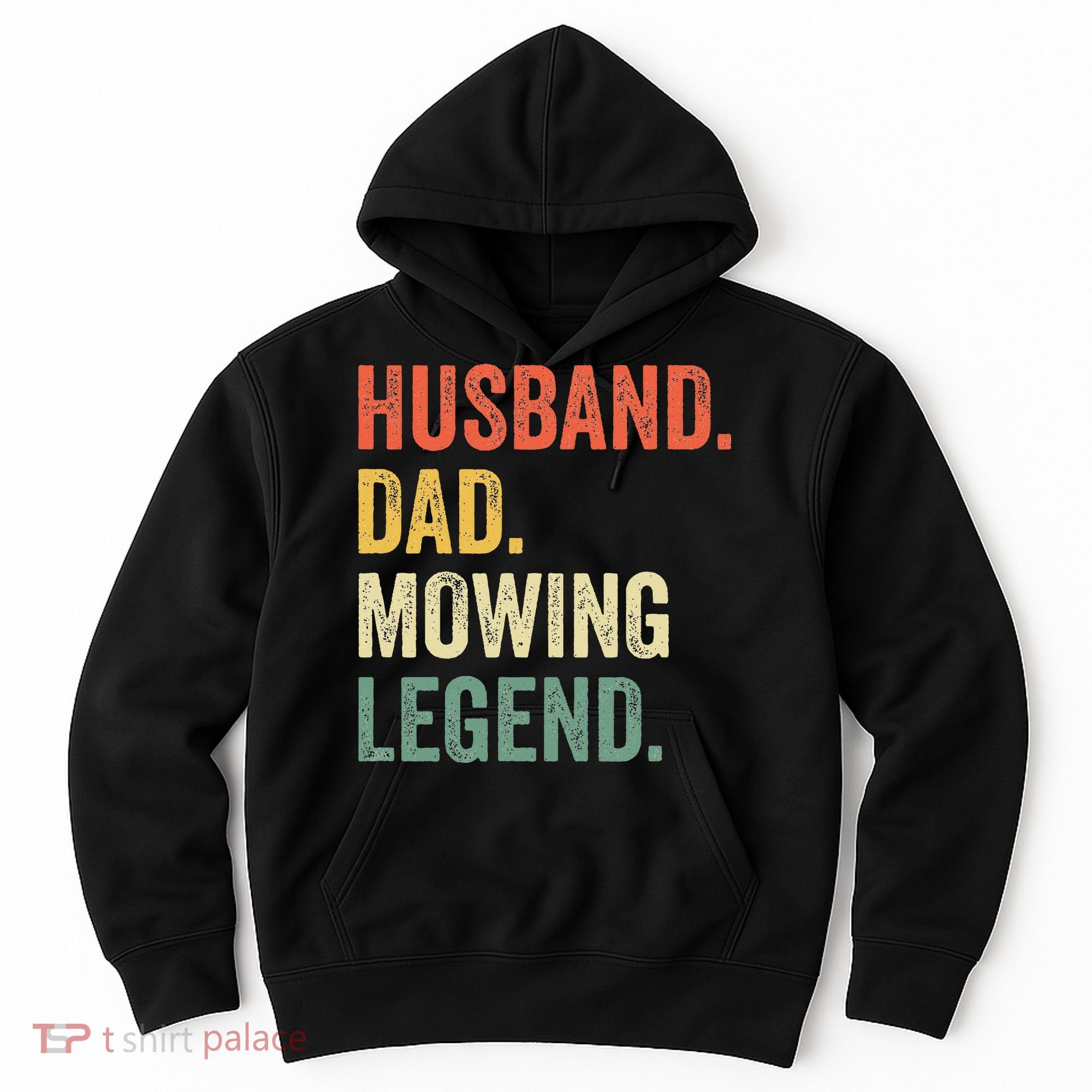 Husband Dad Mowing Legend Lawn Care Gardener Father Funny Hoodie