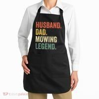 Husband Dad Mowing Legend Lawn Care Gardener Father Funny Apron thumb 2