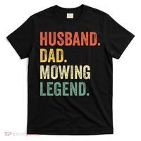 Husband Dad Mowing Legend Lawn Care Gardener Father Funny T-Shirt thumb 0