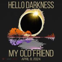 Hello Darkness My Old Friend Solar Eclipse April 08 2024 Flexfit Unipanel Trucker Cap thumb 2