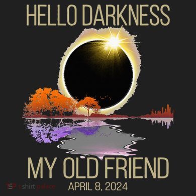 Hello Darkness My Old Friend Solar Eclipse April 08 2024 Five-Panel Snapback Cap