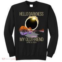 Hello Darkness My Old Friend Solar Eclipse April 08 2024 Sweatshirt thumb 0
