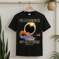 Hello Darkness My Old Friend Solar Eclipse April 08 2024 T-Shirt thumb 2
