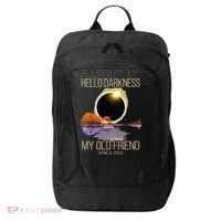 Hello Darkness My Old Friend Solar Eclipse April 08 2024 City Backpack thumb 0