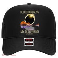 Hello Darkness My Old Friend Solar Eclipse April 08 2024 Hat thumb 0