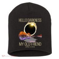 Hello Darkness My Old Friend Solar Eclipse April 08 2024 Short Acrylic Beanie thumb 0