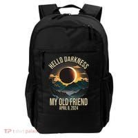 Hello Darkness My Old Friend Solar Eclipse April 08 2024 Backpack thumb 0