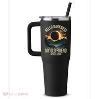 Hello Darkness My Old Friend Solar Eclipse April 08 2024 40oz Vacuum Insulated Stainless Steel Travel Tumbler thumb 2