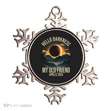 Hello Darkness My Old Friend Solar Eclipse April 08 2024 Ornament