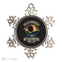 Hello Darkness My Old Friend Solar Eclipse April 08 2024 Ornament thumb 0