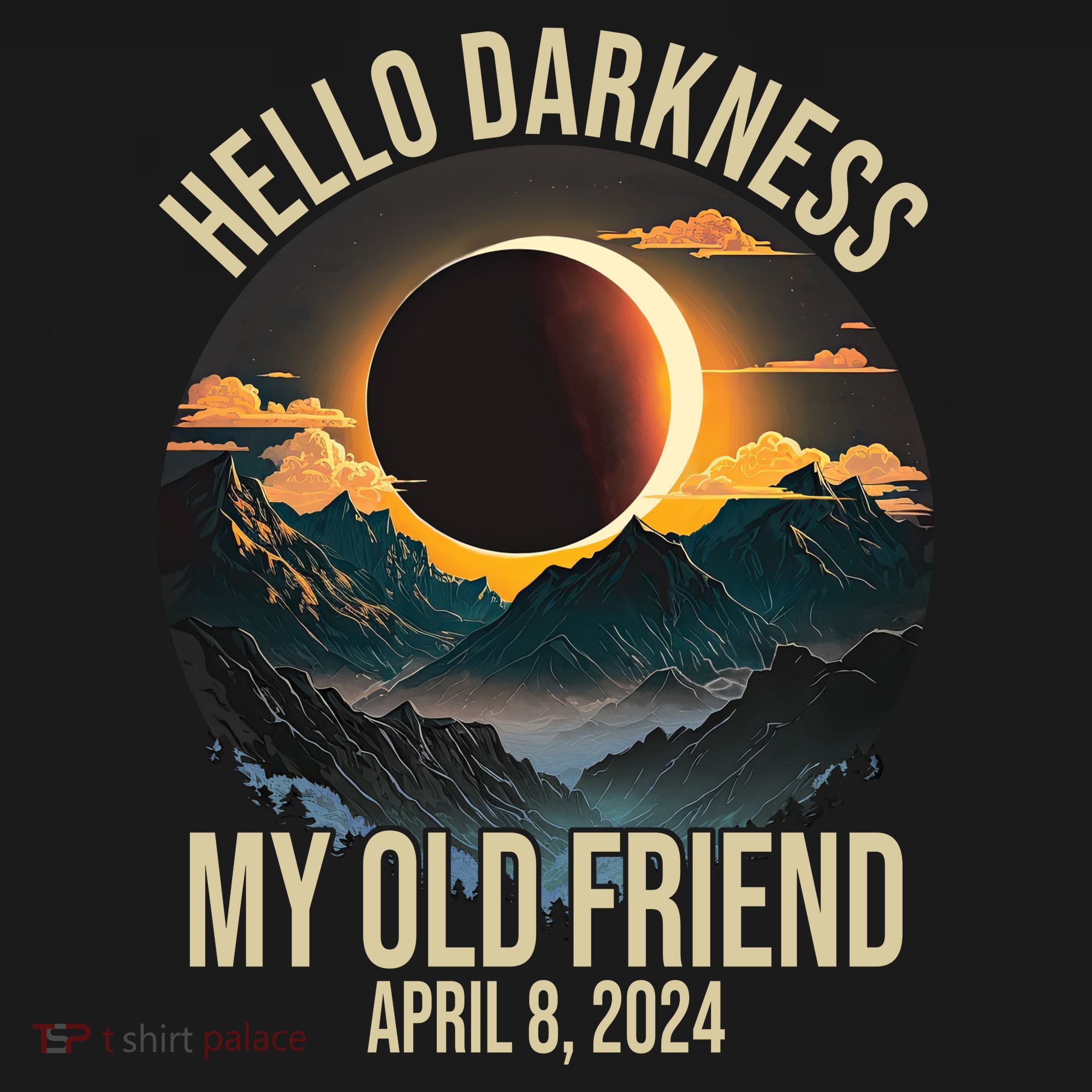 Hello Darkness My Old Friend Solar Eclipse April 08 2024 Visor