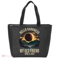 Hello Darkness My Old Friend Solar Eclipse April 08 2024 Tote Bag thumb 0