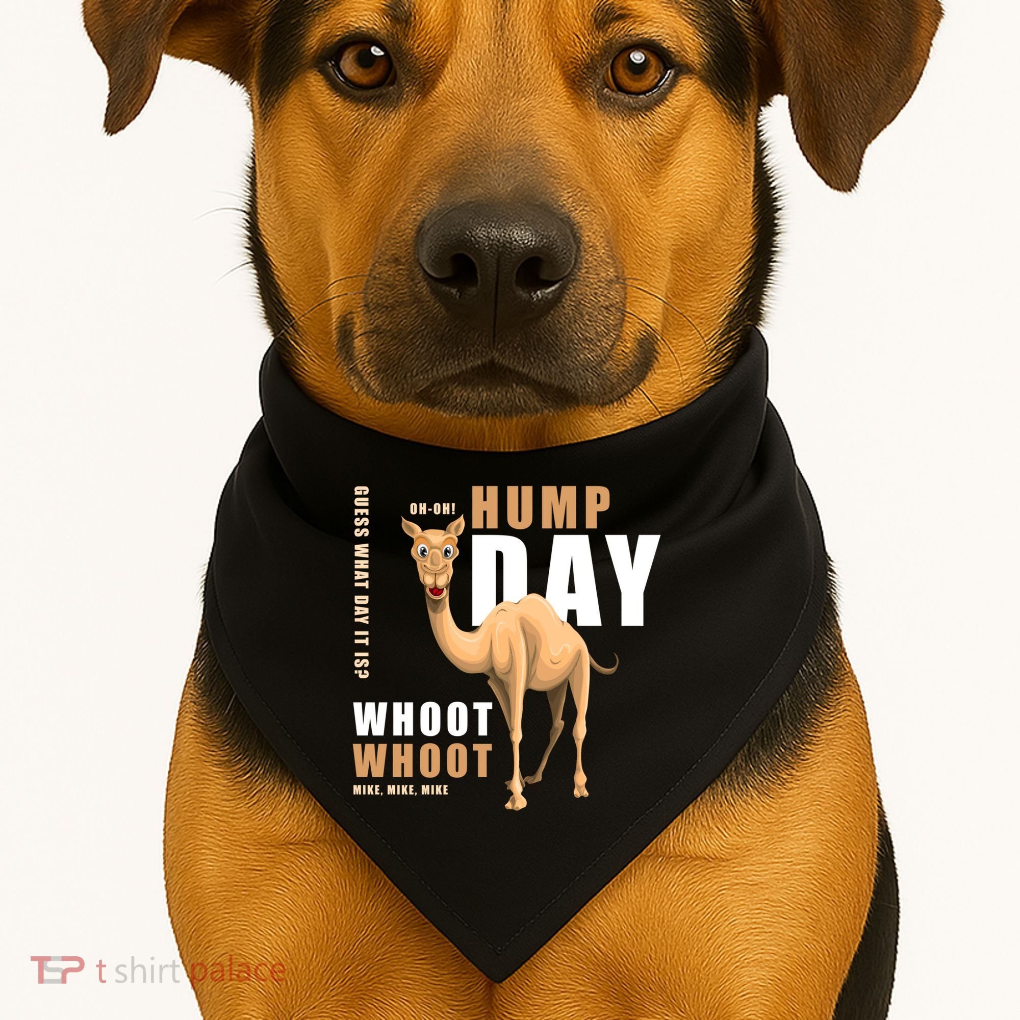 Hump Day Meaningful Gift Guess What Day It Is Gift USA-Made Doggie Bandana