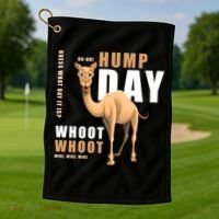 Hump Day Meaningful Gift Guess What Day It Is Gift Golf Towel thumb 1