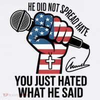 He Did Not Spread Hate You Just Hated What He Said RIP Charlie Kirk Apron thumb 3