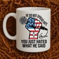 He Did Not Spread Hate You Just Hated What He Said RIP Charlie Kirk Coffee Mug thumb 2