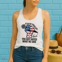 He Did Not Spread Hate You Just Hated What He Said RIP Charlie Kirk Women's Tank Top thumb 2
