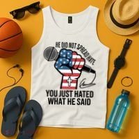 He Did Not Spread Hate You Just Hated What He Said RIP Charlie Kirk Tank Top thumb 4