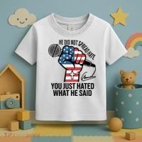 He Did Not Spread Hate You Just Hated What He Said RIP Charlie Kirk Toddler T-Shirt thumb 3