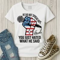 He Did Not Spread Hate You Just Hated What He Said RIP Charlie Kirk Women's T-Shirt thumb 3