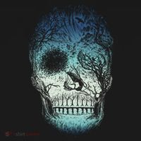 Halloween Dark Nature Forest Skull Backpack thumb 2