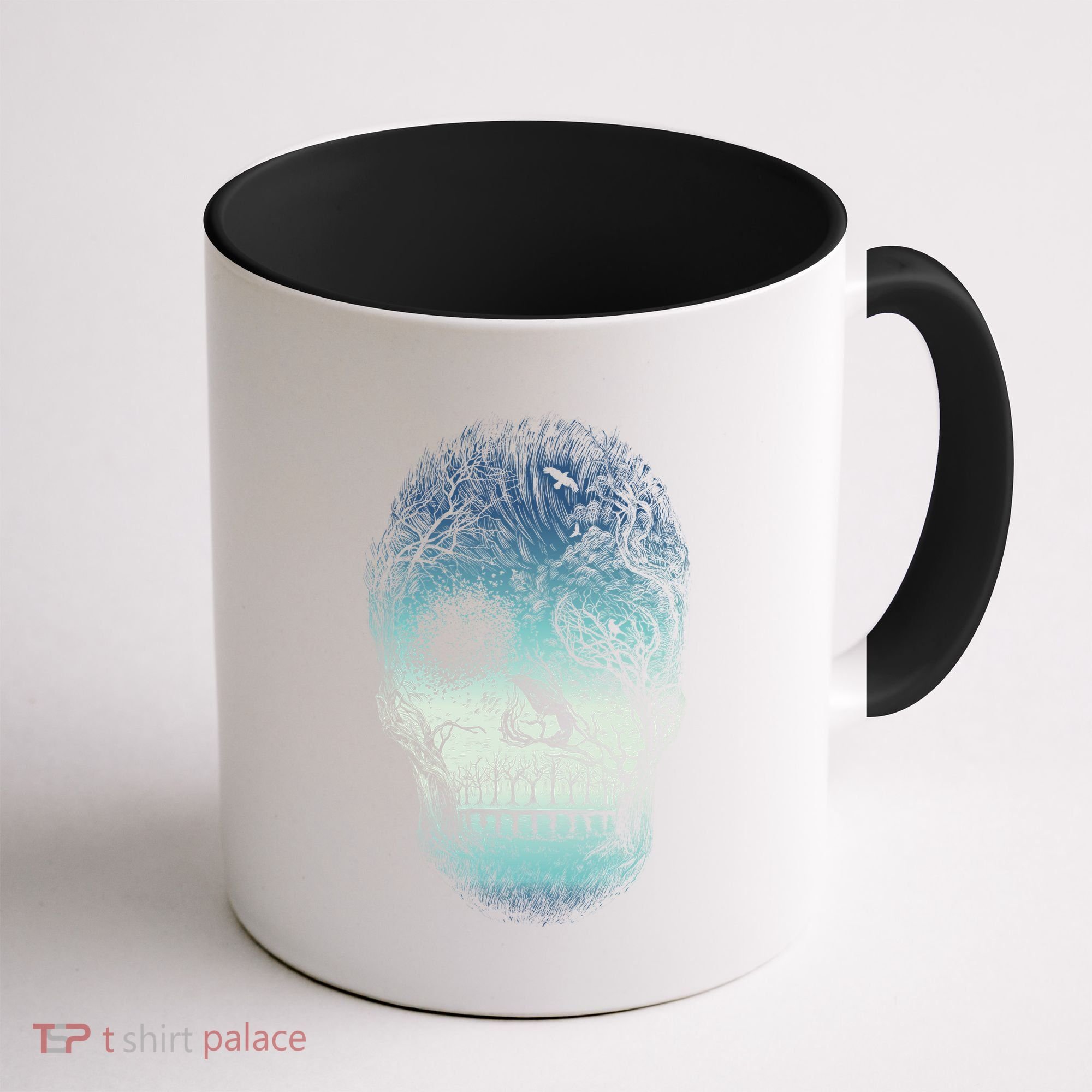 Halloween Dark Nature Forest Skull Coffee Mug