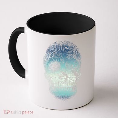 Halloween Dark Nature Forest Skull Coffee Mug
