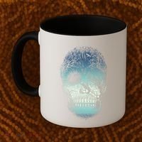 Halloween Dark Nature Forest Skull Coffee Mug thumb 2
