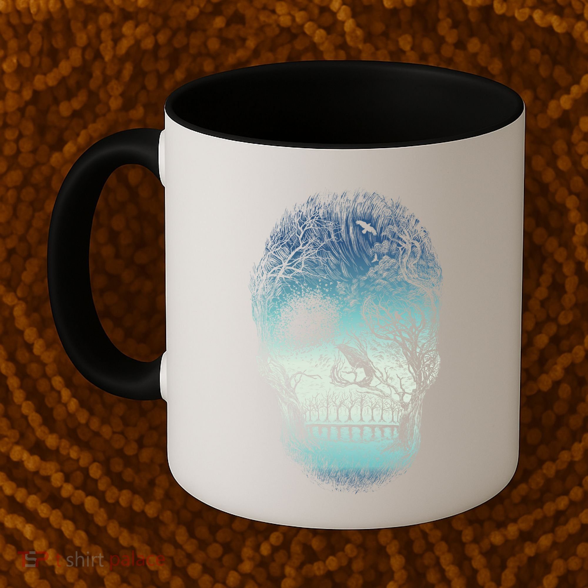 Halloween Dark Nature Forest Skull Coffee Mug