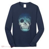 Halloween Dark Nature Forest Skull Long Sleeve Shirt thumb 0