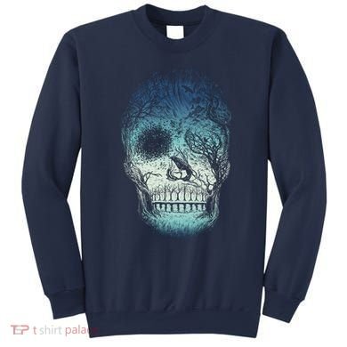 Halloween Dark Nature Forest Skull Sweatshirt