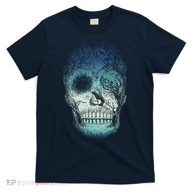 Halloween Dark Nature Forest Skull T-Shirt