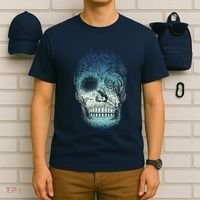 Halloween Dark Nature Forest Skull T-Shirt thumb 6