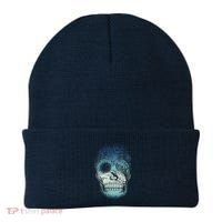 Halloween Dark Nature Forest Skull Beanie thumb 0