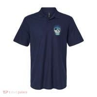 Halloween Dark Nature Forest Skull Polo thumb 0