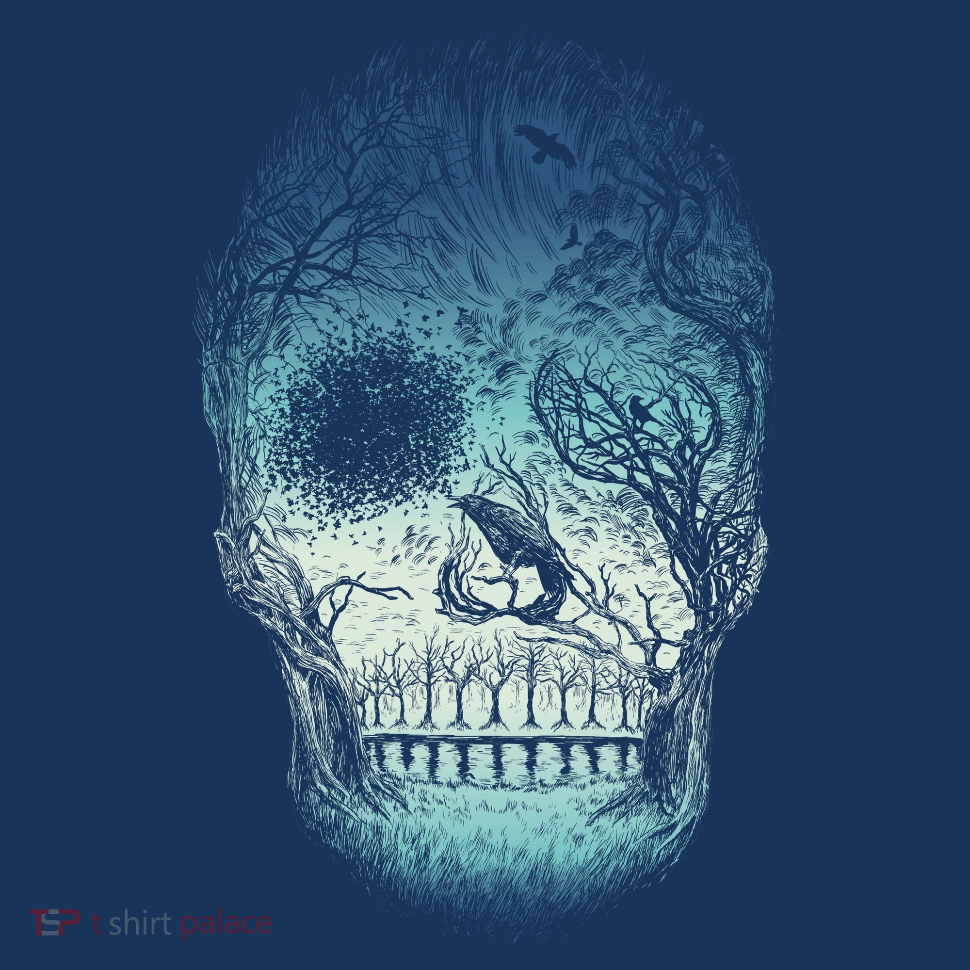 Halloween Dark Nature Forest Skull Women's Hoodie