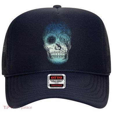 Halloween Dark Nature Forest Skull Hat