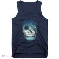 Halloween Dark Nature Forest Skull Tank Top thumb 0