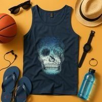 Halloween Dark Nature Forest Skull Tank Top thumb 4