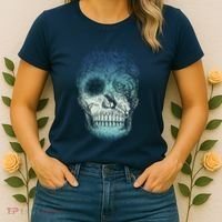 Halloween Dark Nature Forest Skull Women's T-Shirt thumb 2