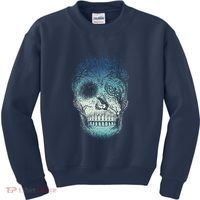 Halloween Dark Nature Forest Skull Kids Sweatshirt thumb 0