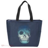 Halloween Dark Nature Forest Skull Tote Bag thumb 0