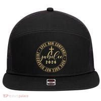 Hope Does Not Disappoint Spes Non Counfundit Jubilee 2026 7 Panel Mesh Trucker Snapback Hat thumb 0