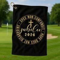 Hope Does Not Disappoint Spes Non Counfundit Jubilee 2026 Golf Towel thumb 1