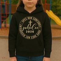 Hope Does Not Disappoint Spes Non Counfundit Jubilee 2026 Kids Hoodie thumb 3