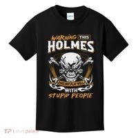 Holmes Does Not Play Well With Stupid People Kids T-Shirt thumb 0