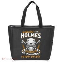 Holmes Does Not Play Well With Stupid People Tote Bag thumb 0