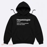 Herpetologist Definition Normal Only Cooler Scientist Gift Hoodie thumb 0