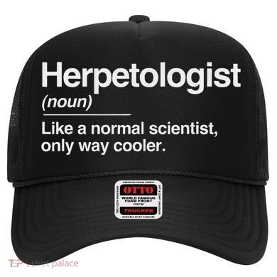 Herpetologist Definition Normal Only Cooler Scientist Gift Hat